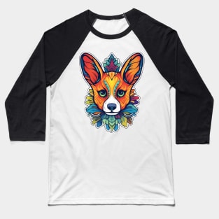 Corgi head ayahuasca art Baseball T-Shirt